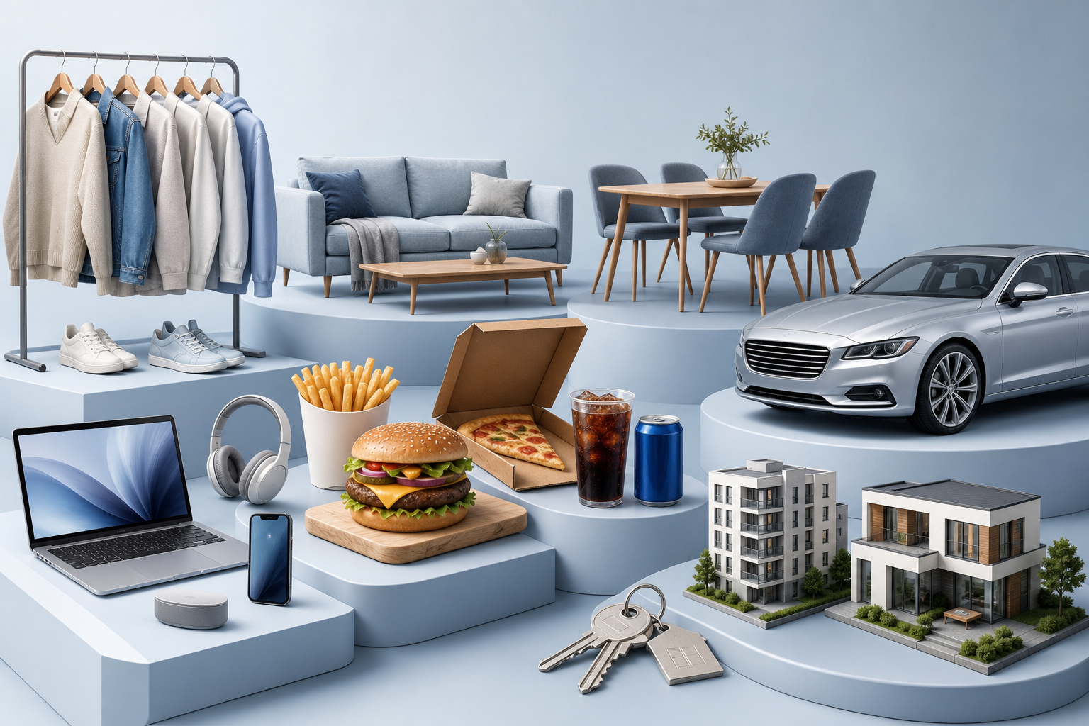 Many products and businesses in one place — fashion, cars, property, food and more